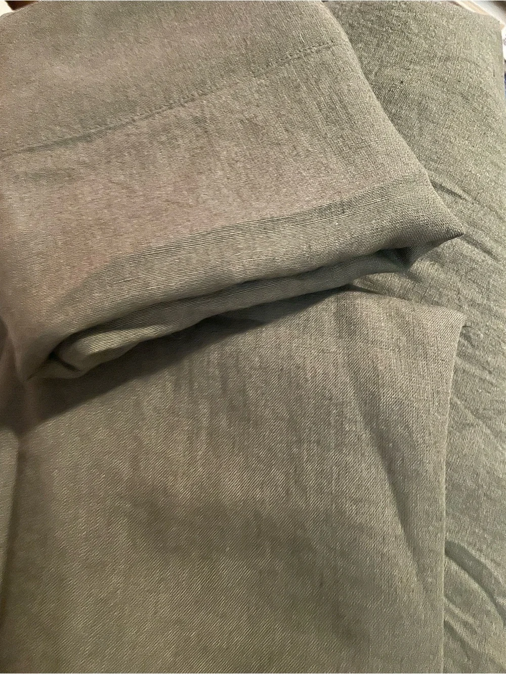 European Linen Queen Fitted Sheet Set - Pine
